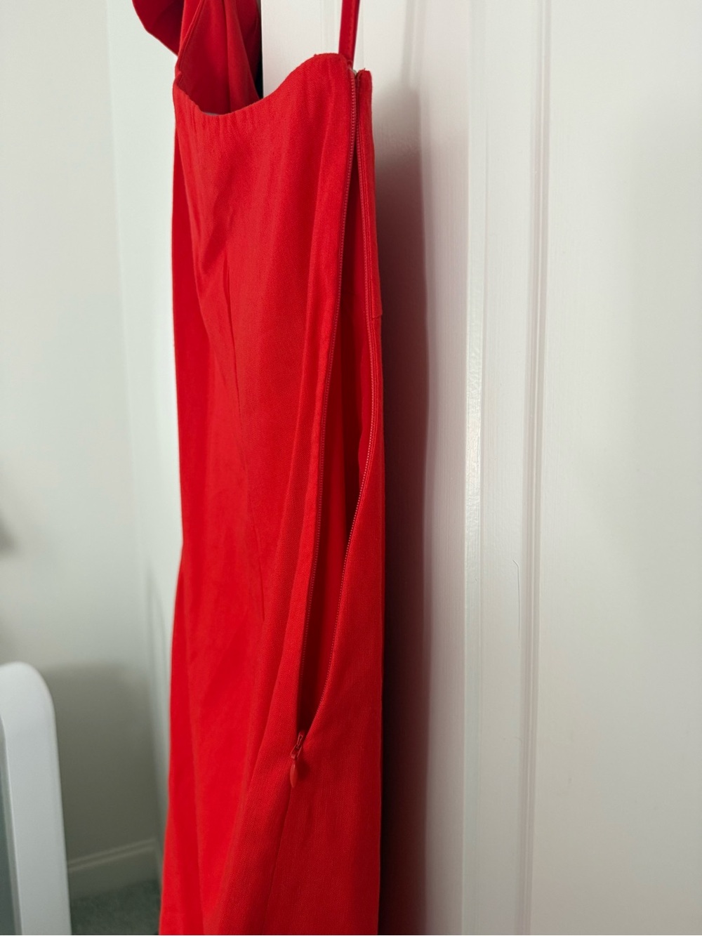 Antonio Melanie One Shoulder Linen Dress sz 10 - Picture 3 of 5
